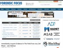 Tablet Screenshot of forensicfocus.com